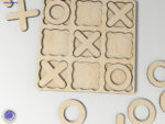 Juego de Tres en Raya para Corte láser: Diseño Personalizable para Fiestas y Regalos - Imagen 2