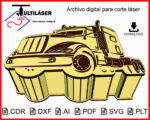 Caja de Camión y Tráiler para Corte Láser - Archivos Vectoriales en CDR, SVG, AI, PLT, DXF y PDF