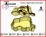 Caja de Camión y Tráiler para Corte Láser - Archivos Vectoriales en CDR, SVG, AI, PLT, DXF y PDF - Imagen 3