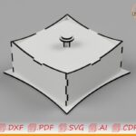 Joyero de madera para corte láser personalizado - Diseño único y elegante