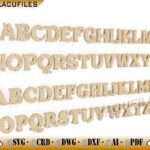 Letras decorativas para corte láser - Vectores CNC personalizables para manualidades y decoración