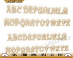 Abecedario decorativo con coronas para corte láser CNC - Vectores de letras personalizadas - Imagen 5