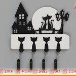 Porta llaveros de gatos personalizados - Accesorios originales de diseño para amantes de los felinos