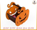 Calabaza Halloween para corte láser: plantilla decorativa y creativa para fiestas - Imagen 7