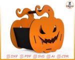 Calabaza Halloween para corte láser: plantilla decorativa y creativa para fiestas