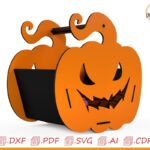 Calabaza Halloween para corte láser: plantilla decorativa y creativa para fiestas