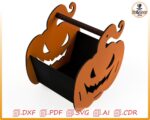 Calabaza Halloween para corte láser: plantilla decorativa y creativa para fiestas - Imagen 3