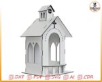 Casa Religiosa para Corte Láser - Diseño Personalizado de Decoración Espiritual - Imagen 3