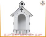 Casa Religiosa para Corte Láser - Diseño Personalizado de Decoración Espiritual - Imagen 6