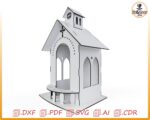 Casa Religiosa para Corte Láser - Diseño Personalizado de Decoración Espiritual - Imagen 5