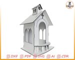 Casa Religiosa para Corte Láser - Diseño Personalizado de Decoración Espiritual - Imagen 8