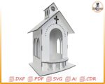 Casa Religiosa para Corte Láser - Diseño Personalizado de Decoración Espiritual