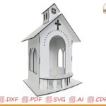 Casa Religiosa para Corte Láser - Diseño Personalizado de Decoración Espiritual
