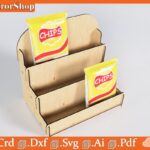 Repisa escalonada para corte láser - Archivos vectoriales CNC para diseño personalizado