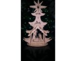 Árbolito Navideño con Nacimiento para Corte Láser - Acabado Perfecto y Detalles Definidos