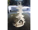 Árbolito Navideño con Nacimiento para Corte Láser - Acabado Perfecto y Detalles Definidos - Imagen 2