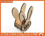Diseño de Conejo de Pascua para Corte Láser - Regalo Creativo para San Valentín - Imagen 2