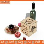 Caja de Luz Decorativa para Corte Láser - Plantillas de Amor y Vectores Creativos