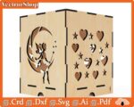 Caja de Luz Decorativa para Corte Láser - Plantillas de Amor y Vectores Creativos - Imagen 7