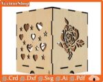 Caja de Luz Decorativa para Corte Láser - Plantillas de Amor y Vectores Creativos - Imagen 8