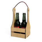 Canasta Mini para Bebidas - Diseño Exclusivo en Corte Láser para Eventos y Decoración