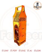 Caja de vino personalizada para enamorados - Diseño exclusivo para corte láser - Imagen 5