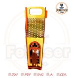 Caja de vino personalizada para enamorados - Diseño exclusivo para corte láser - Imagen 7