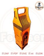 Caja de vino personalizada para enamorados - Diseño exclusivo para corte láser - Imagen 8