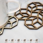 Porta tazas personalizables para corte láser - 26 diseños únicos y creativos - Imagen 6