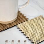 Porta tazas personalizables para corte láser - 26 diseños únicos y creativos - Imagen 3