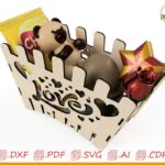 Cesta de amor para corte láser - Canasta personalizada para ocasiones especiales
