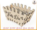 Cesta de amor para corte láser - Canasta personalizada para ocasiones especiales - Imagen 6
