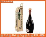 Caja de vino de corte láser personalizada | Vector CNC para regalos únicos y arte en madera - Imagen 7