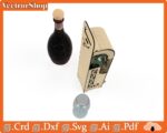 Caja de vino de corte láser personalizada | Vector CNC para regalos únicos y arte en madera - Imagen 6