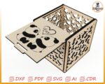 Caja de madera personalizada para el Día de San Valentín - Diseño para corte láser - Imagen 2