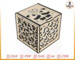 Caja de madera personalizada para el Día de San Valentín - Diseño para corte láser - Imagen 6
