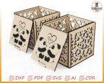 Caja de madera personalizada para el Día de San Valentín - Diseño para corte láser - Imagen 7