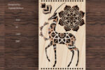 Corte láser de mandala multicapa de gacela para decoración y arte personalizado - Imagen 2