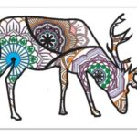 Corte Láser Mandala de Ciervo Multicapa para Decoración y Artesanía Personalizada