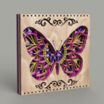 Mariposa Mandala Multicapa para Corte Láser - Diseño Decorativo Personalizable