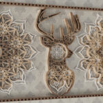 Ciervo Mandala Multicapa para Corte Láser - Diseño Artístico Personalizable Además de Decorativo