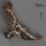 Águila Mandala Multicapa para Corte Láser - Diseño Decorativo Único y Elegante