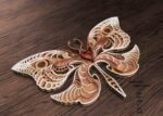 Corte láser de mariposa multicapa para decoración y manualidades en MDF y acrílico - Imagen 3