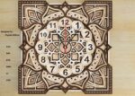Reloj de Pared Mandala Multicapa para Decoración Única y Artesanal - Imagen 3