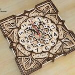 Reloj de Pared Mandala Multicapa para Decoración Única y Artesanal