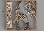 Mandala de Gacela Multicapa para Corte Láser - Diseño Personalizado y Decorativo - Imagen 2