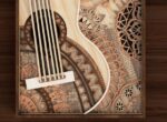Archivos de corte láser para crear mandalas de guitarra en capas personalizables - Imagen 2