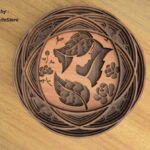 Plantilla de Mandala para Corte Láser - Silueta Decorativa para Manualidades y Arte