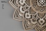 Corte láser de mandala multicapa para decoración personalizada y artesanal