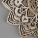 Corte láser de mandala multicapa para decoración personalizada y artesanal
